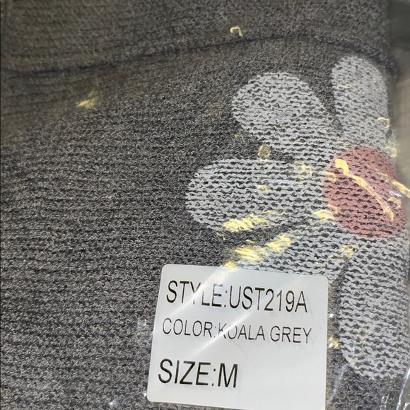 POL M Gray Floral Knit Sweater - Picture 8 of 8